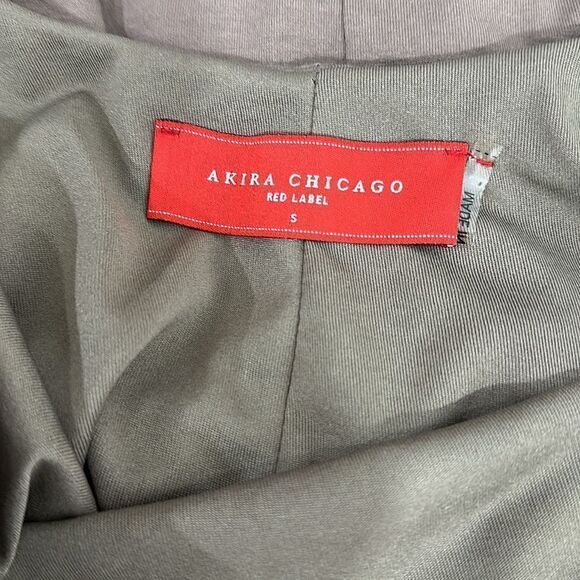 ❤️Last Chance AKIRA Chicago Brown Open Back Long Sleeve Mini Dress Size S - Picture 5 of 12